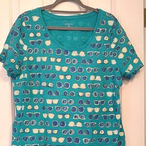 Women's Lane Bryant Short Sleeve Teal Blue Tshirt